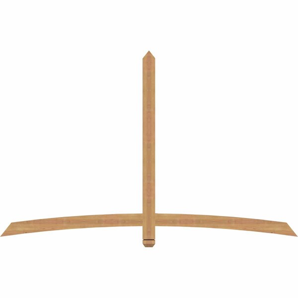 Ekena Millwork Bellingham Timber Gable Bracket, Western Red Cedar, 84"W x 53"H x 1 1/2"D x 3 1/2"F, 15/12 Pitch GBW084X53X0204BEL00SWR - main